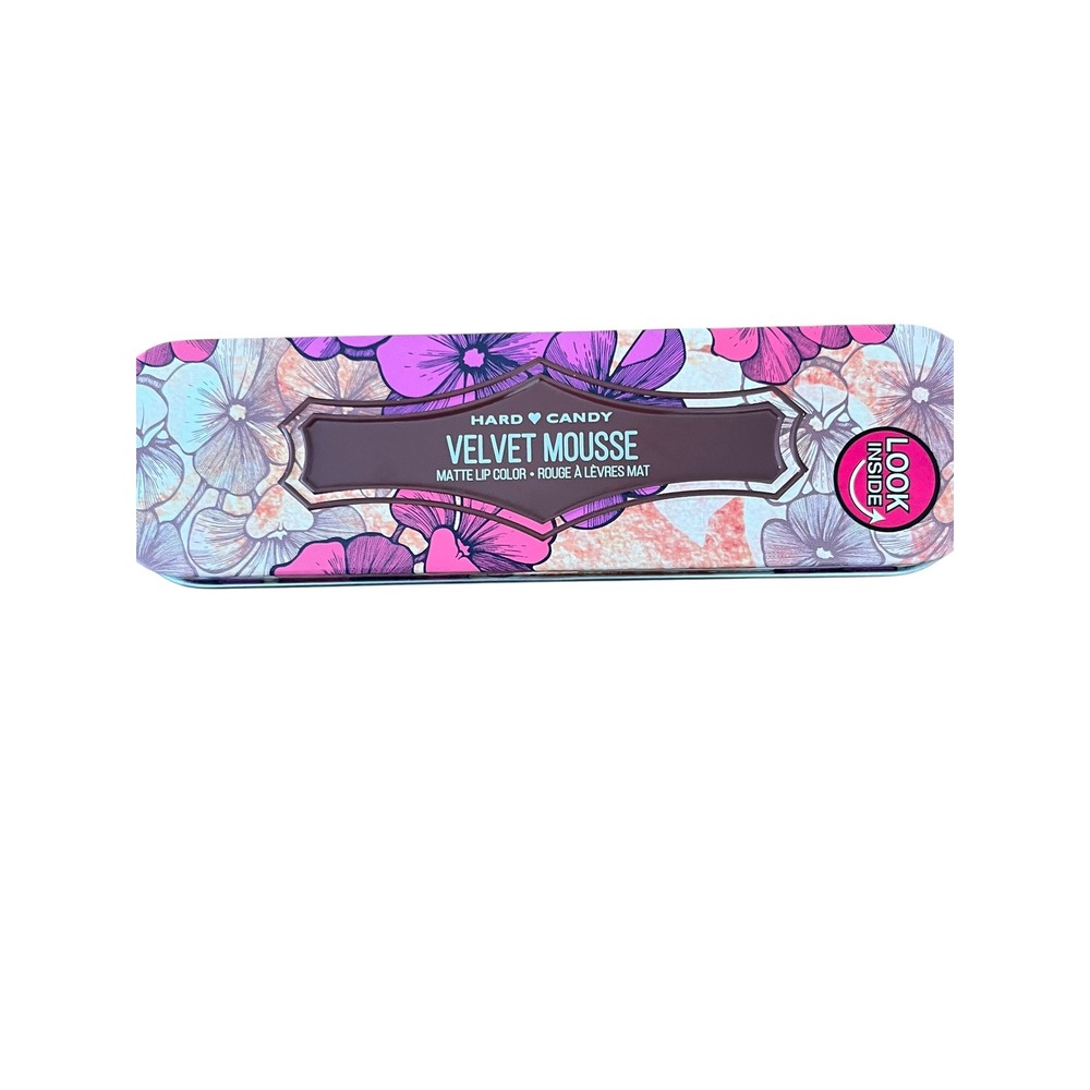 Hard Candy Velvet Mousse Matte Lip Color Heather Pink Liquid Lipstick with Tin
